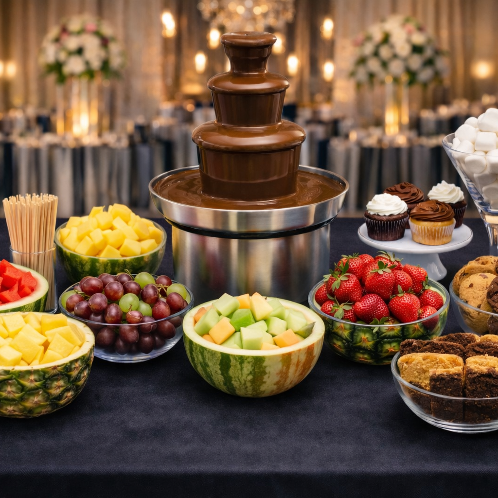 Chocolate Fountain Grazing Table