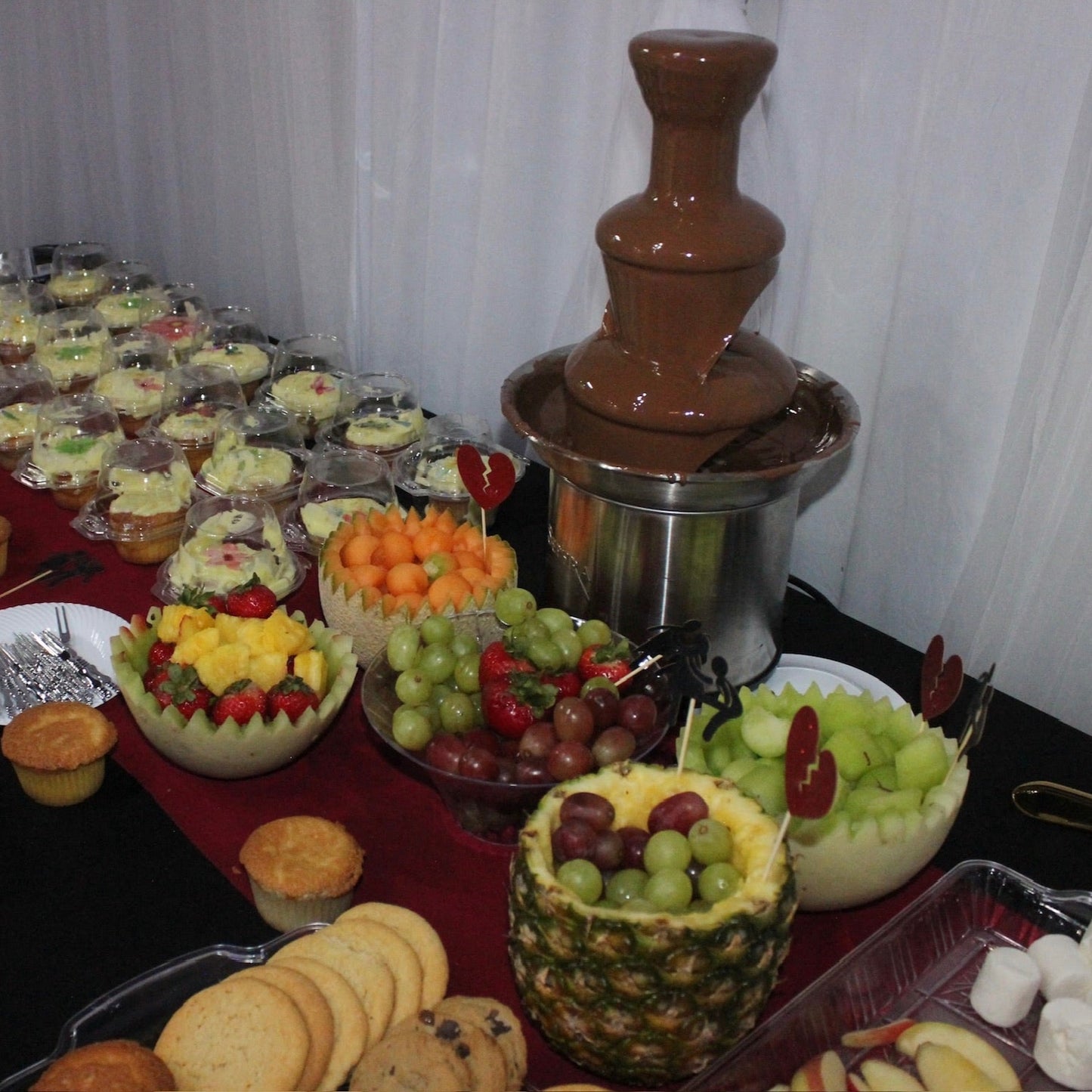 Chocolate Fountain Grazing Table