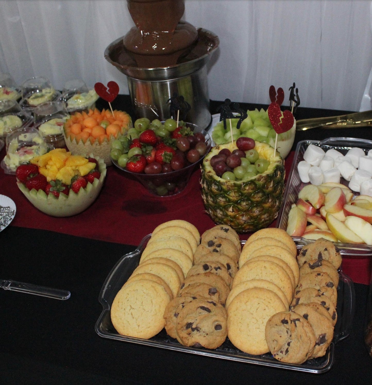 Chocolate Fountain Grazing Table