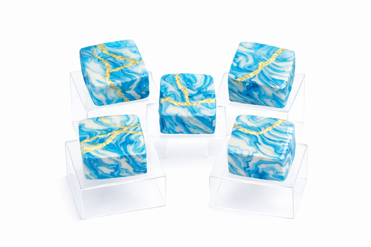 Marbled Chocolate-Covered Krispy Treats